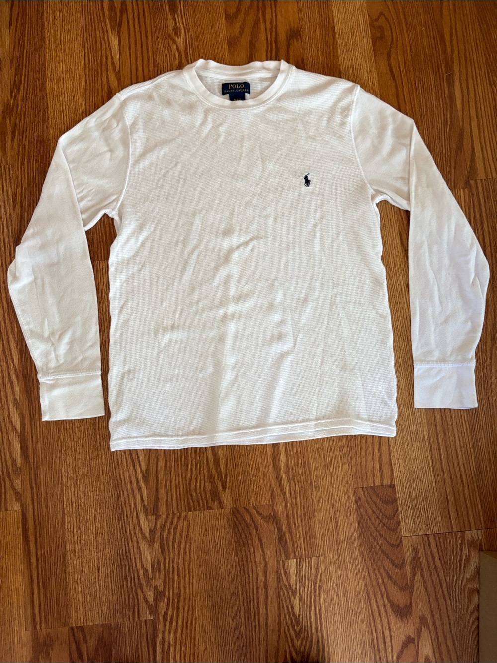 Polo by Ralph Lauren White Long-Sleeve Crewneck Sweater